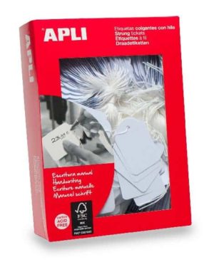 Apli hangetiket met koord