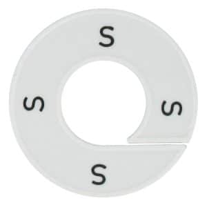 maatring wit zwart 9cm