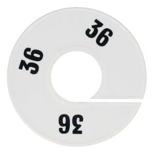 maatring wit zwart 11cm