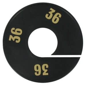 maatring zwart goud 11cm