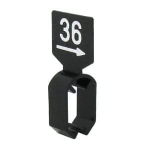 maataanduider zwart wit met pijl