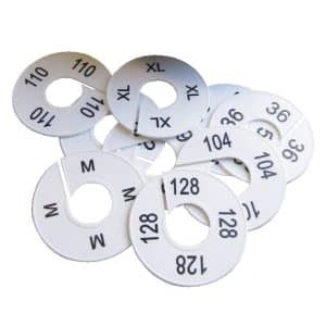 maatring wit zwart 11cm 4x bedrukt