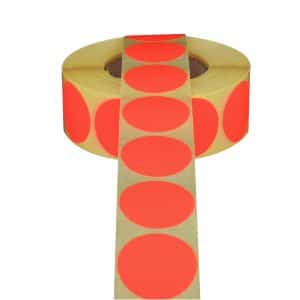 Etiket 25mm permanent