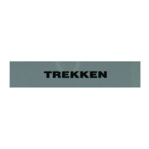 Deurplaatje TREKKEN grijs/zwart