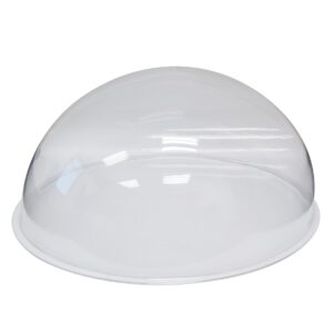 Halve bol 10cm transparant met rand