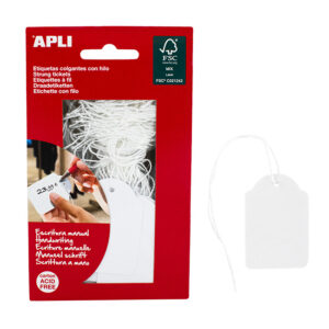 Apli hangetiket 36x53mm, 100 stuks