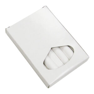 Krijtjes wit 9cm x ø13mm, 12 stuks