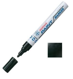 Snowman paintmarker zwart