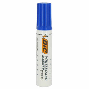 Whiteboard marker blauw Bic beitelpunt