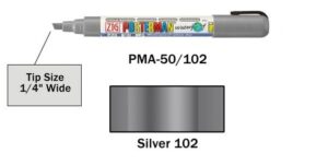 Posterman PMA50-102 zilver 6mm
