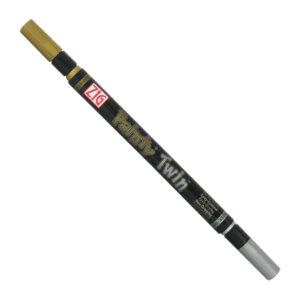 ZIG Painty Twin GS (Gold Silver) fine