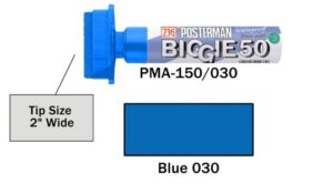Posterman Biggie blauw 50mm PMA150/030
