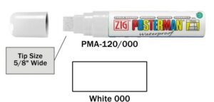 Posterman PMA120-000 wit