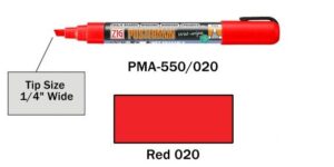 Posterman rood PMA550/020 6mm