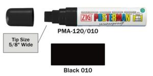 Posterman PMA120-010 zwart 15mm