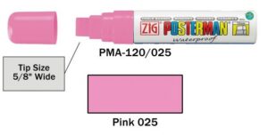 Posterman PMA120-025 roze 15mm