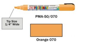 Posterman PMA50-070 oranje 6mm