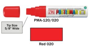Posterman PMA120-020 rood 15mm