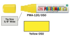 Posterman PMA120-050 geel 15mm