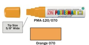 Posterman PMA120-070 oranje 15mm