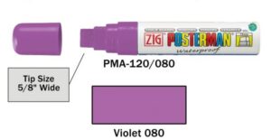 Posterman PMA120-080 paars 15mm