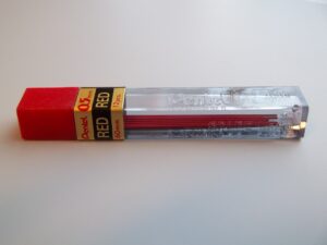 Vulpotlood vulling Pentel rood 0,5mm