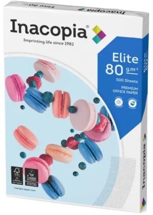 Papier Inacopia Elite A4 80gr 2 gat, 500