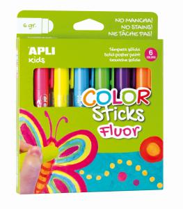 Apli color sticks 6 gram, 6 stuks