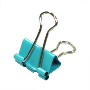 Foldback clip 19mm aqua groen (1x)