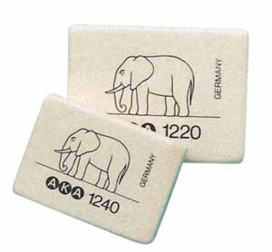 Gum Aka 1220 olifant-potloodgum wit