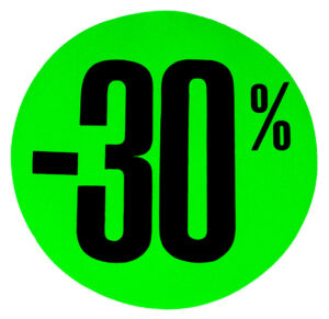 Raambiljet groen 30% 20cm