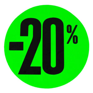 Raambiljet groen 20% 20cm
