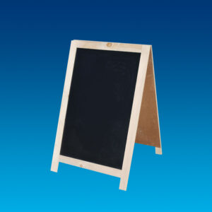 Krijtstoepbord 70x120cm mahonie