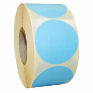 Etiket 50mm blauw permanent (1000x)