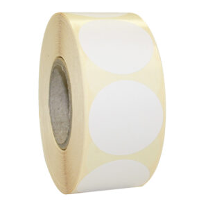 Etiket 25mm wit afneembaar (1000x)