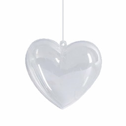 Hart 10cm decoratie (1x)