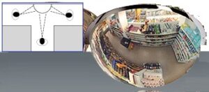 Bolspiegel acryl 100cm 180 graden