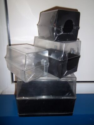 Systeemkaartenbak A5 zwart/transparant