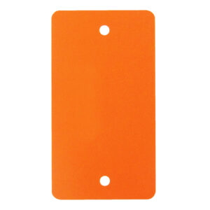 PVC label 108x54mm oranje (1000x)