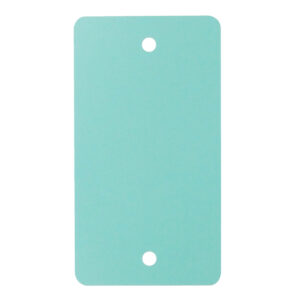 PVC label 108x54mm lichtblauw (1000x)