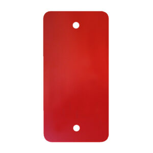 PVC label 108x54mm rood (1000x)