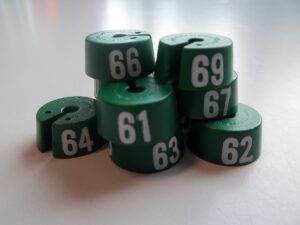 Collectieserie MB1 groen wit 1-10