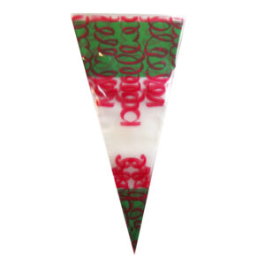 Puntzak 180x370mm groen rood 250gr (1x)