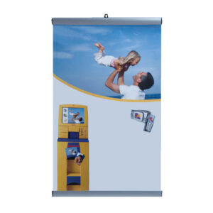 Posterklapprofiel 3 meter, 28mm, alu set