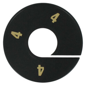 Maatring zwart goud 4XL