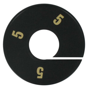 Maatring zwart goud 5