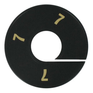 Maatring zwart goud 8