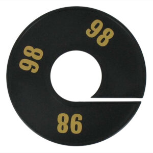 Maatring zwart goud 96