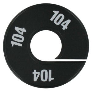 Maatring zwart wit maat 102