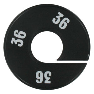 Maatring zwart wit maat 36